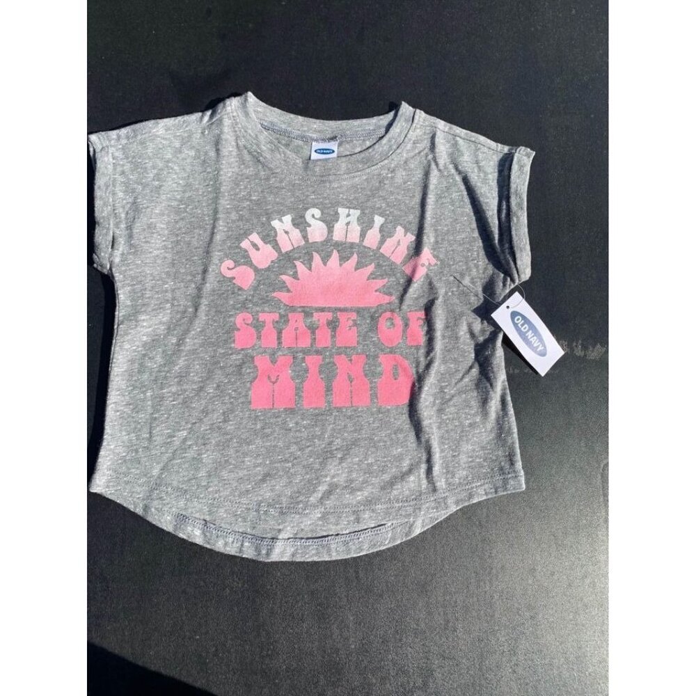 NWT Old Navy Sunshine Summer Y2K Graphic Tee T Shirt Size 18-24 Months Girls